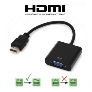 تبدیل HDMI به VGA به همراه کابل AUX - بدون پاور
